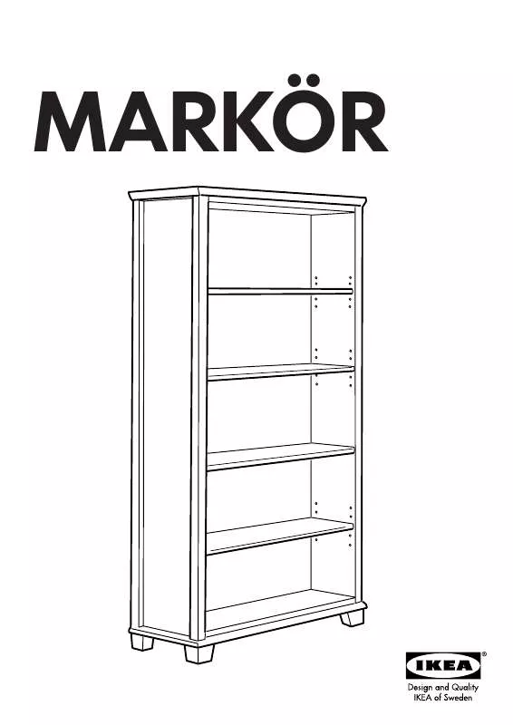 Mode d'emploi IKEA MARKÖR BOOKCASE 35X75 5/8