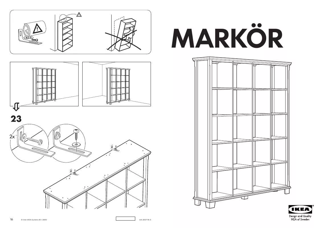 Mode d'emploi IKEA MARKÖR BOOKCASE 59 1/2X75 5/8