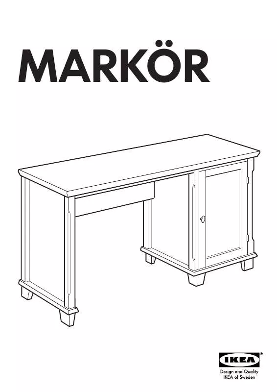Mode d'emploi IKEA MARKÖR DESK 53 1/8X24 3/4