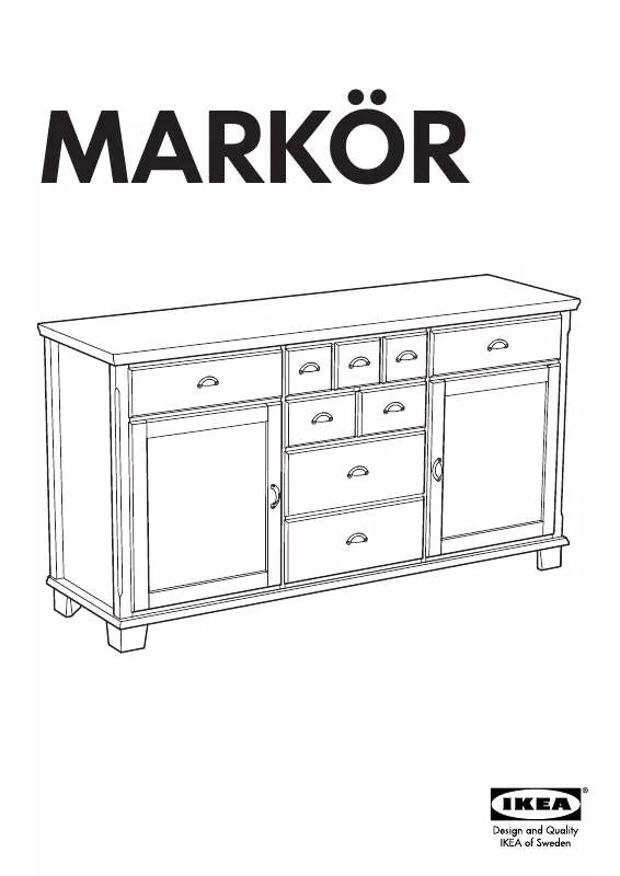 Mode d'emploi IKEA MARKÖR SIDEBOARD 65X35 3/8