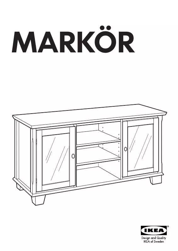 Mode d'emploi IKEA MARKÖR TV UNIT 54X21