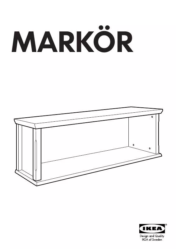 Mode d'emploi IKEA MARKÖR WALL/BRIDGING SHELF 53X16