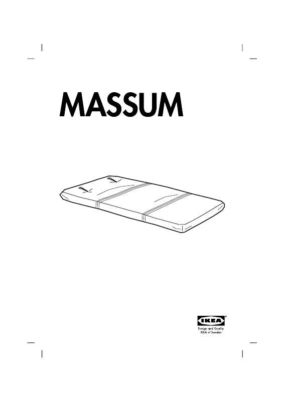 Mode d'emploi IKEA MASSUM FUTON CHAIR MATTRESS 28X79