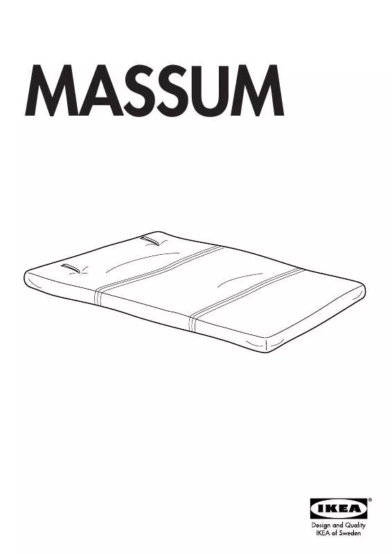 Mode d'emploi IKEA MASSUM FUTON SOFA MATTRESS 55X79