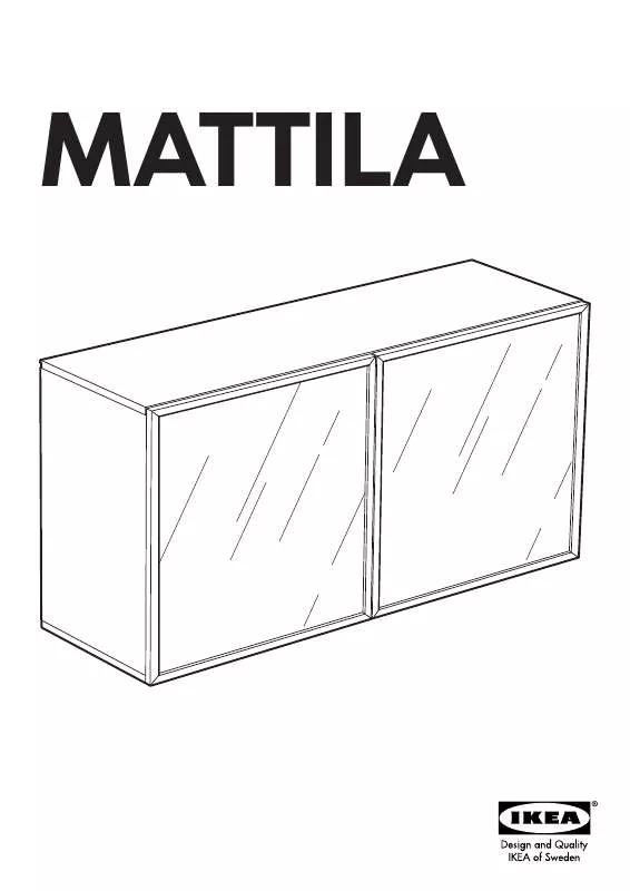 Mode d'emploi IKEA MATTILA GLASS DOOR WALL CABINET 46X23