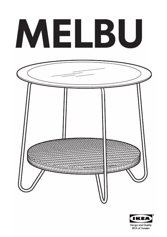 Mode d'emploi IKEA MELBU BEDSIDE TABLE 25 ROUND