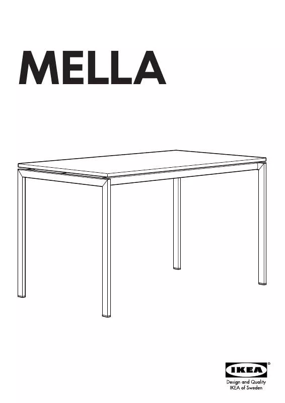 Mode d'emploi IKEA MELLA DINING TABLE 47X30