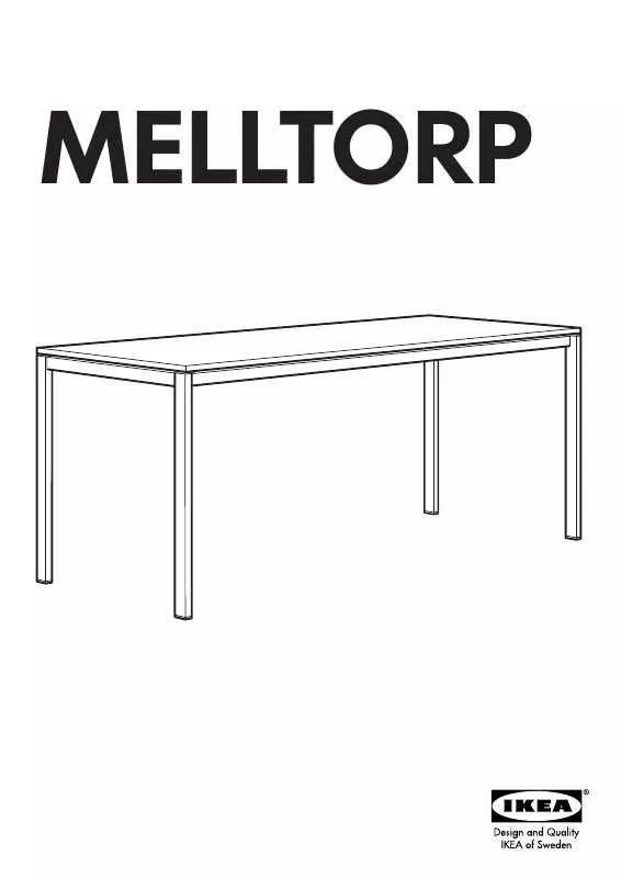 Mode d'emploi IKEA MELLTORP DINING TABLE 68X29