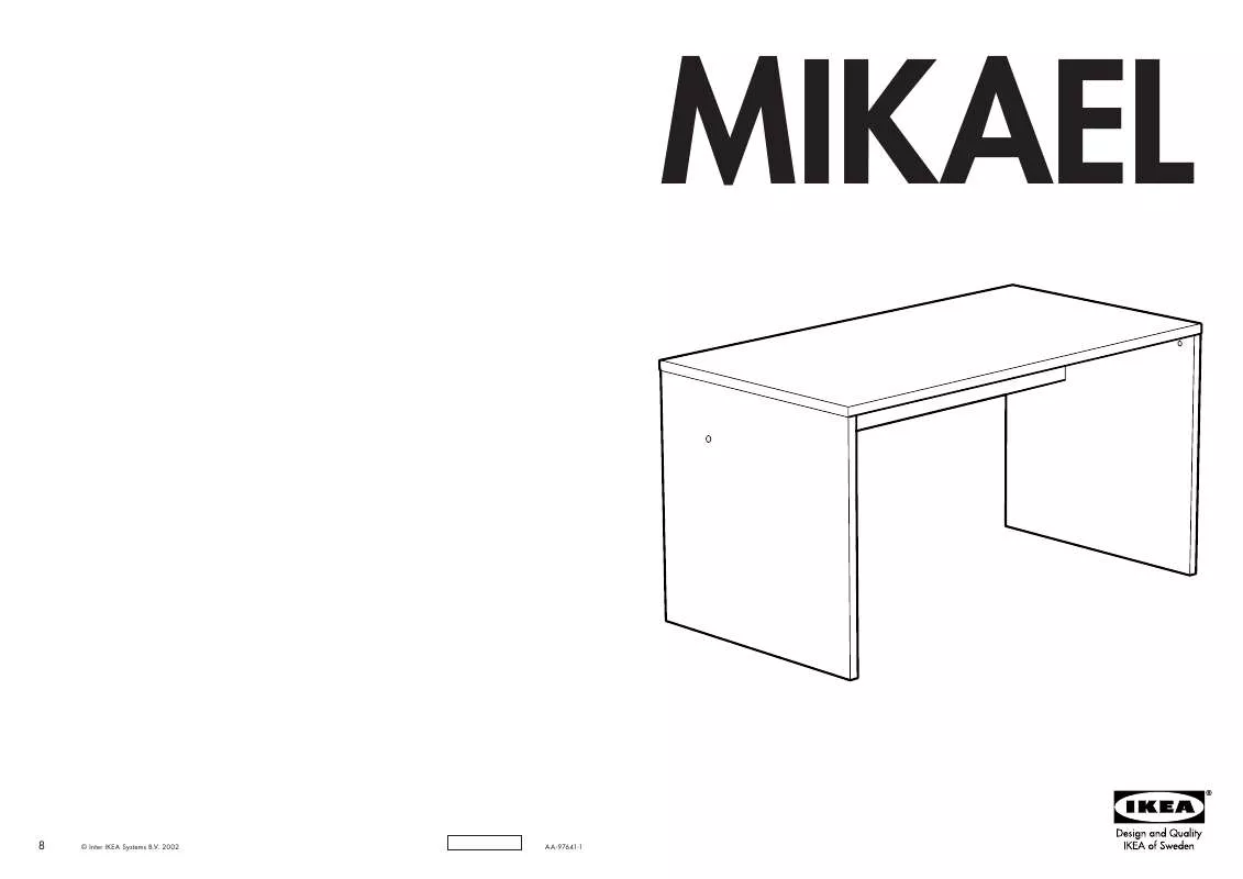 Mode d'emploi IKEA MIKAEL DESK 55X30