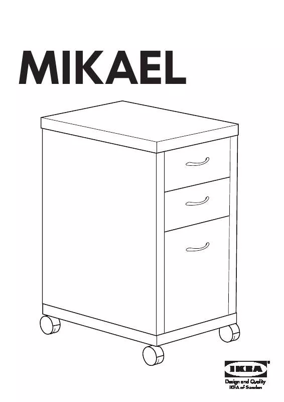 Mode d'emploi IKEA MIKAEL DRAWER UNIT W/ CASTERS 15X27