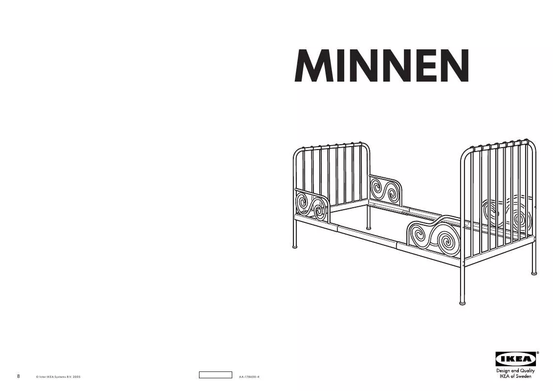 Mode d'emploi IKEA MINNEN EXTENDABLE BED FRAME 38X75