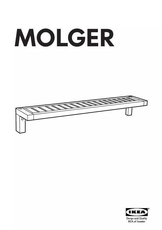 Mode d'emploi IKEA MOLGER WALL SHELF
