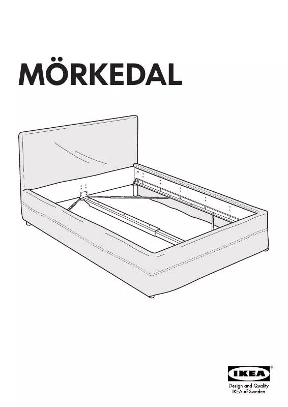 Mode d'emploi IKEA MÖRKEDAL COVER W/ SKIRT FULL/DOUBLE