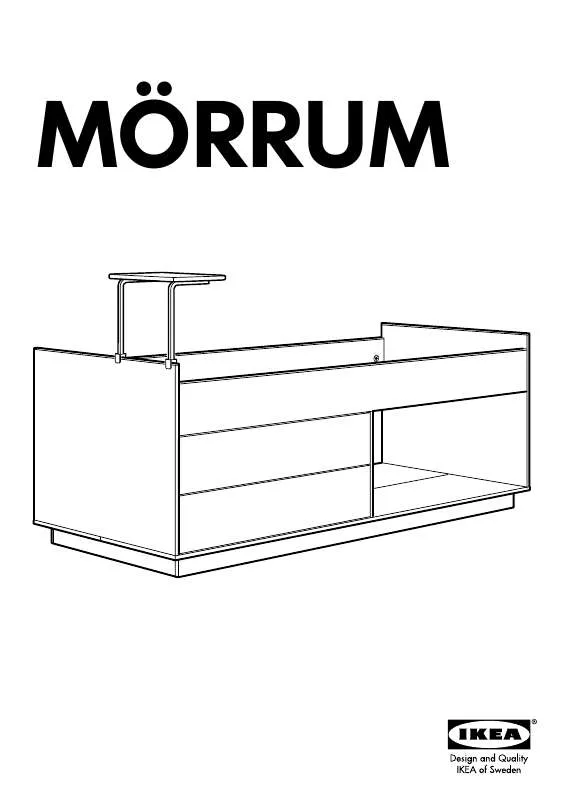 Mode d'emploi IKEA MÖRRUM BED FRAME W/ STORAGE & TABLE
