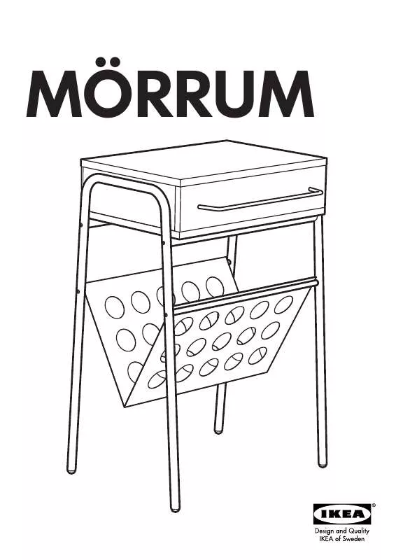 Mode d'emploi IKEA MÖRRUM BEDSIDE TABLE 16 7/8X11 3/4