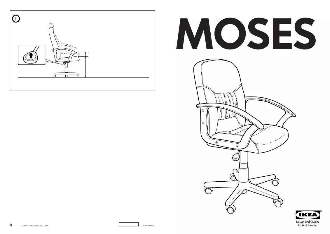 Mode d'emploi IKEA MOSES SWIVEL CHAIR