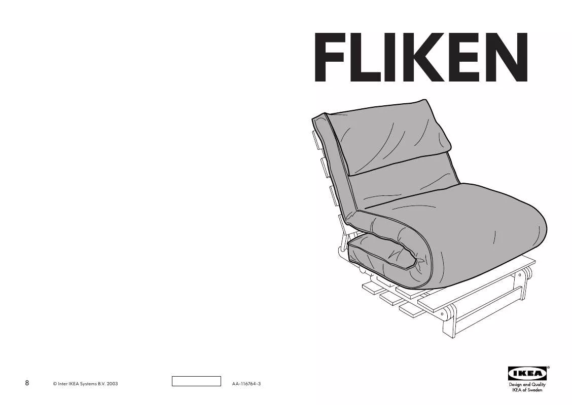 Mode d'emploi IKEA MUNKARP FLIKEN FUTON CHAIR COVER