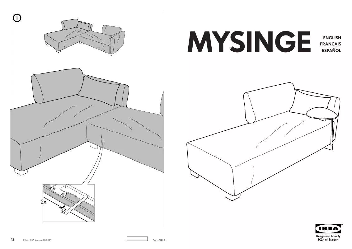 Mode d'emploi IKEA MYSINGE CHAISE FRAME