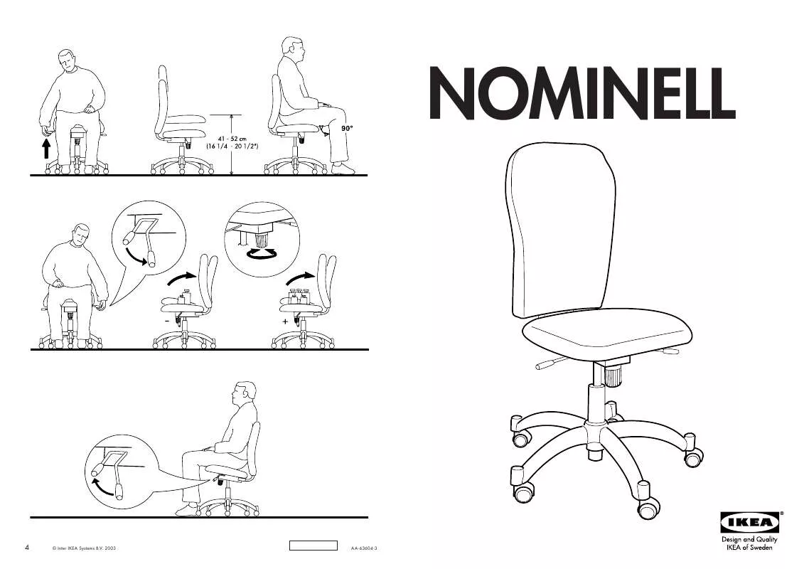 Mode d'emploi IKEA NOMINELL SWIVEL CHAIR