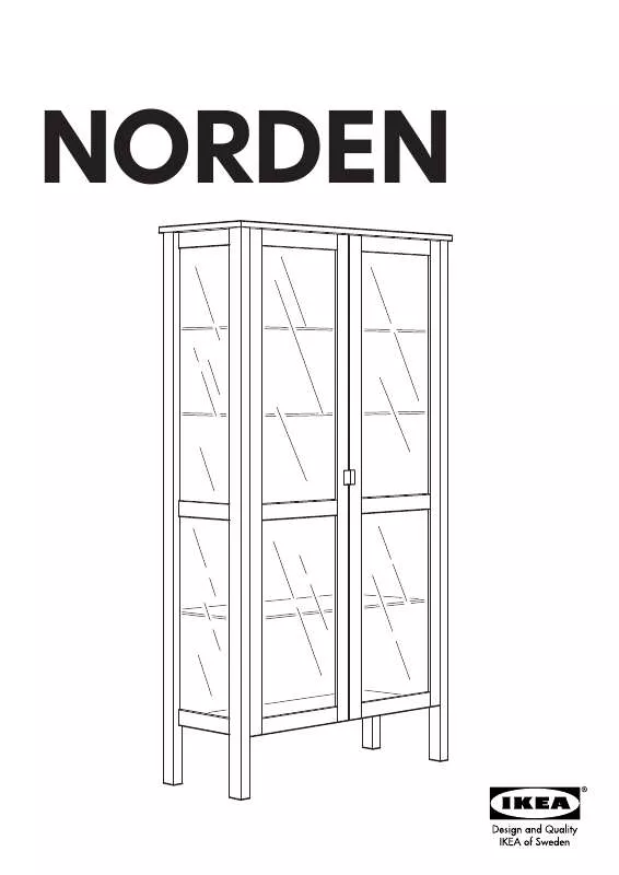 Mode d'emploi IKEA NORDEN GLASS-DOOR CABINET 41X74 3/4