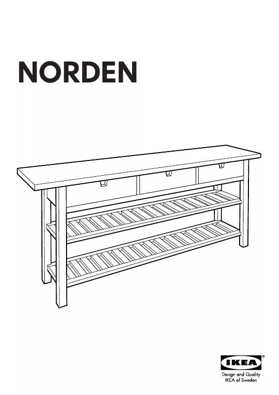 Mode d'emploi IKEA NORDEN OCCASIONAL TABLE 74X35 3/8