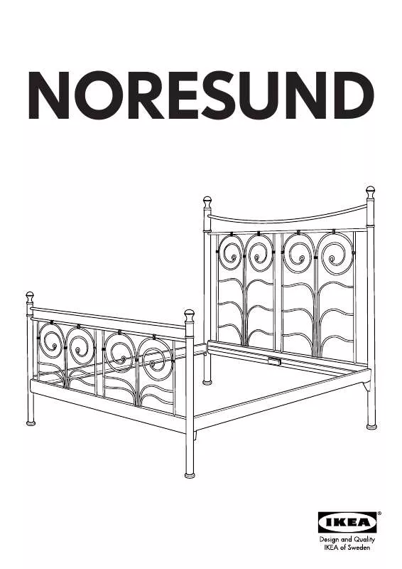 Mode d'emploi IKEA NORESUND HEADBOARD/FOOTBOARD KING
