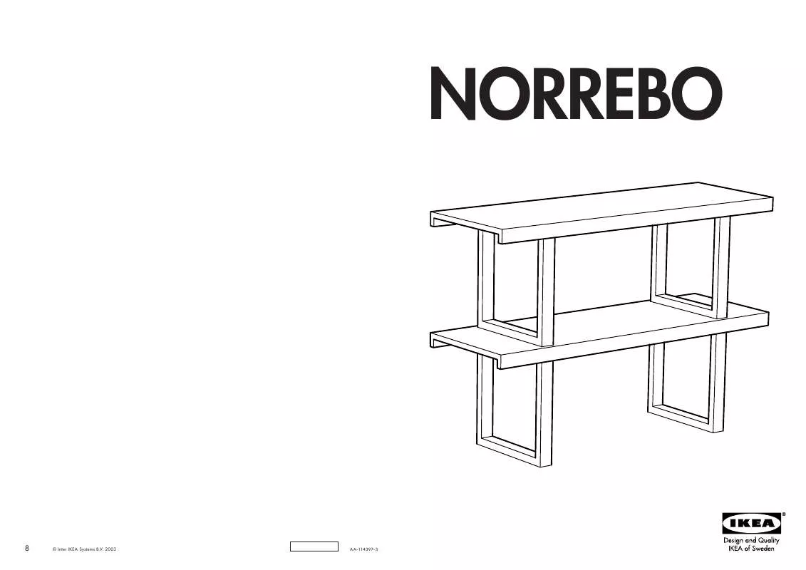 Mode d'emploi IKEA NORREBO ADD-ON UNIT 44X31