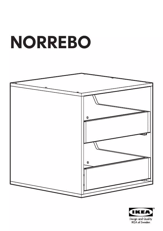 Mode d'emploi IKEA NORREBO STORAGE BOX W/ 2 DRAWERS 13X13