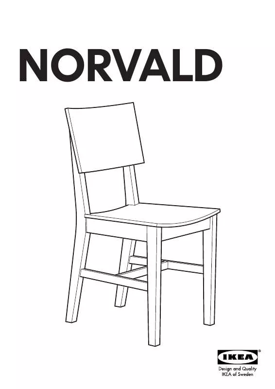 Mode d'emploi IKEA NORVALD CHAIR