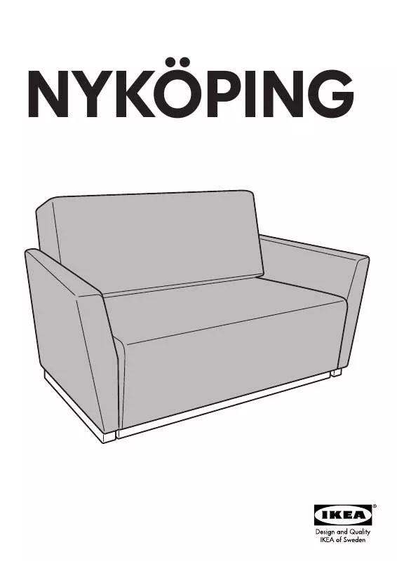 Mode d'emploi IKEA NYKÖPING SOFA BED