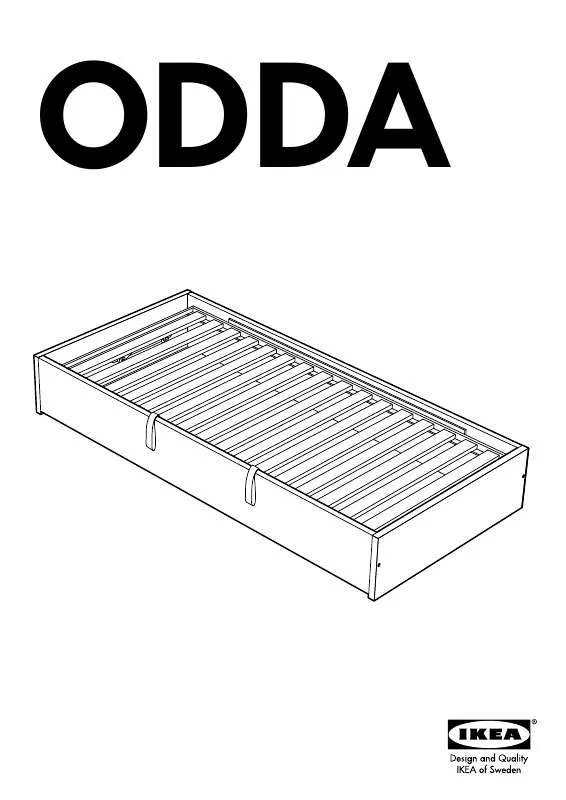 Mode d'emploi IKEA ODDA BED FRAME W/STORAGE