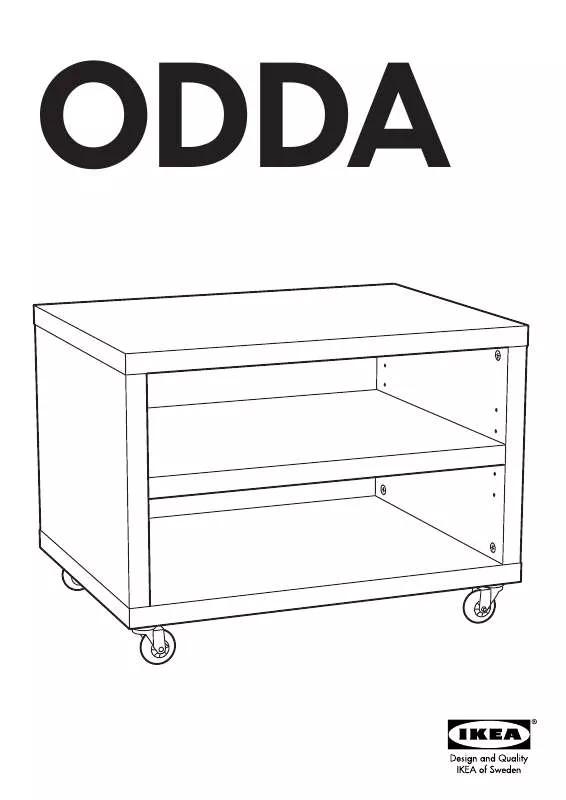 Mode d'emploi IKEA ODDA BEDSIDE TABLE 24X17