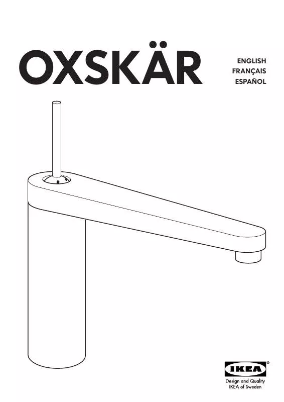 Mode d'emploi IKEA OXSKÄR SINGLE KITCHEN FAUCET