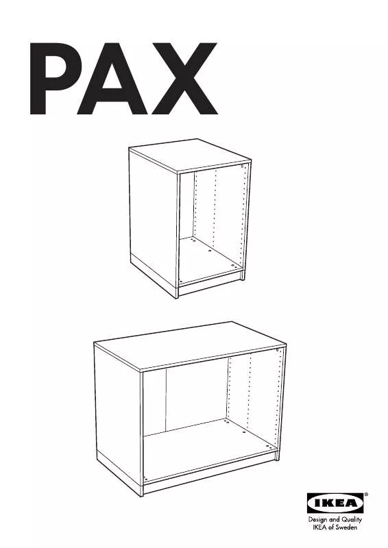 Mode d'emploi IKEA PAX CABINET/WALL CABINET 20X23X30/28