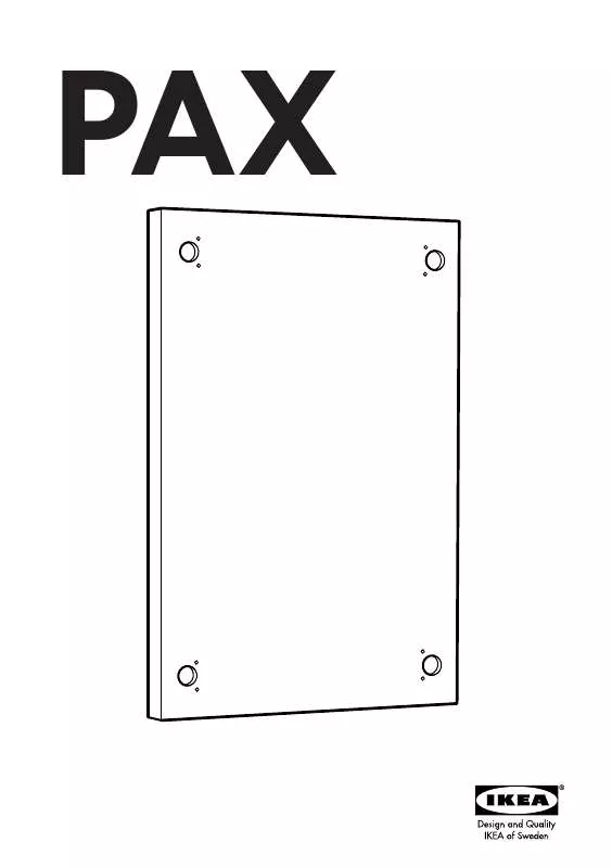 Mode d'emploi IKEA PAX LOMEN DOOR 20X28