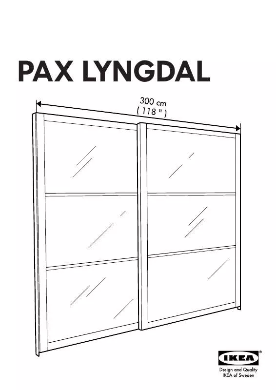 Mode d'emploi IKEA PAX LYNGDAL SLIDING DOORS