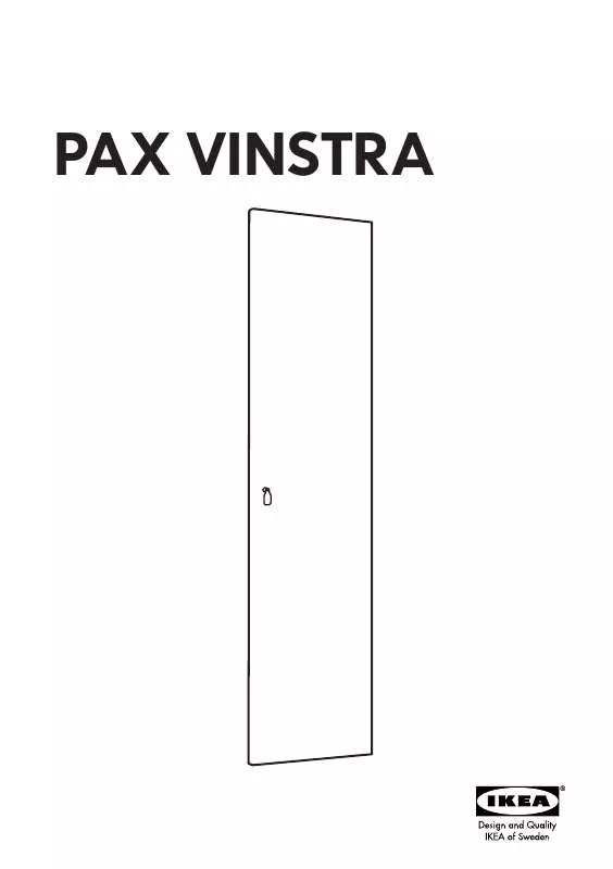 Mode d'emploi IKEA PAX VINSTRA DOOR