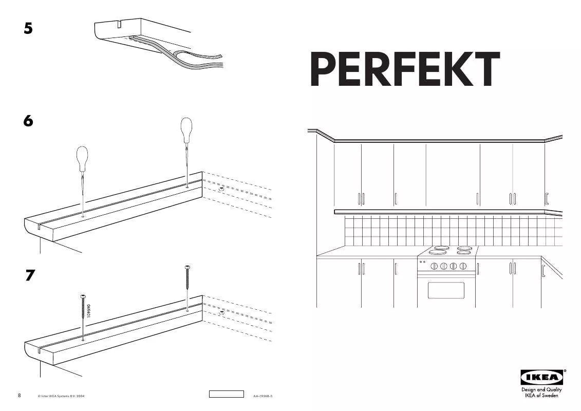 Mode d'emploi IKEA PERFEKT ABSTRAKT ROUND DECO STRIP 87
