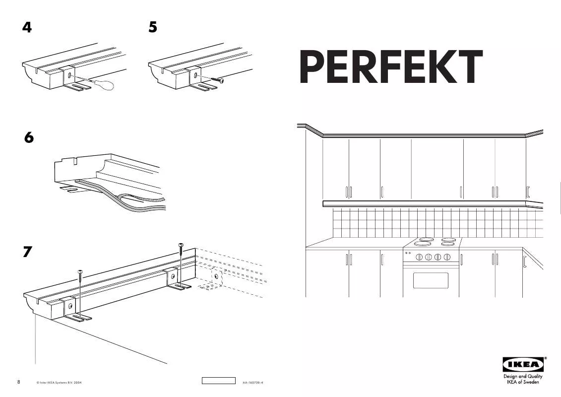 Mode d'emploi IKEA PERFEKT CONTOURED DECO STRIP 87