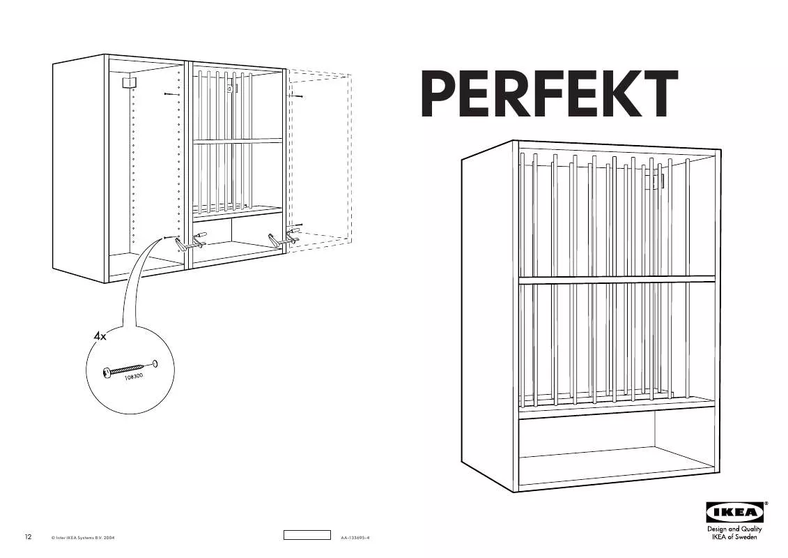 Mode d'emploi IKEA PERFEKT FAGERLAND PLATE SHELF 39