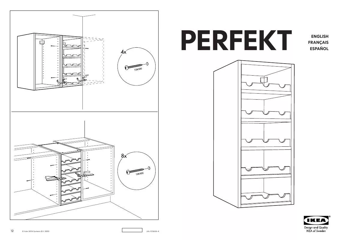 Mode d'emploi IKEA PERFEKT LILJE WINE SHLF