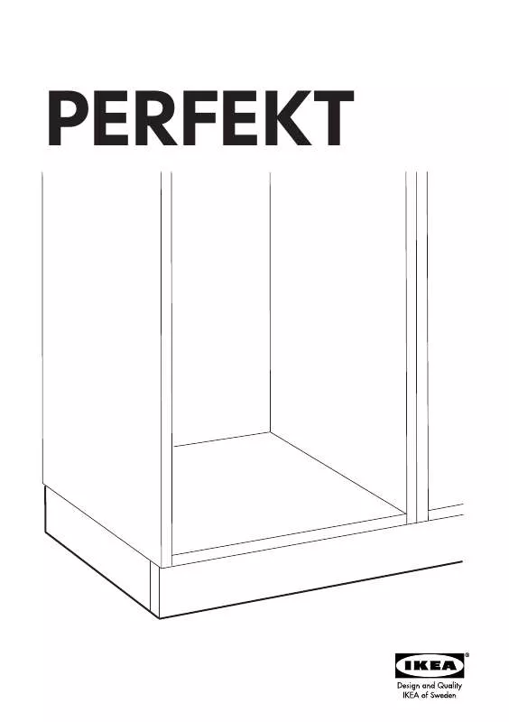 Mode d'emploi IKEA PERFEKT PLINTH 88 STAINLESS STEEL