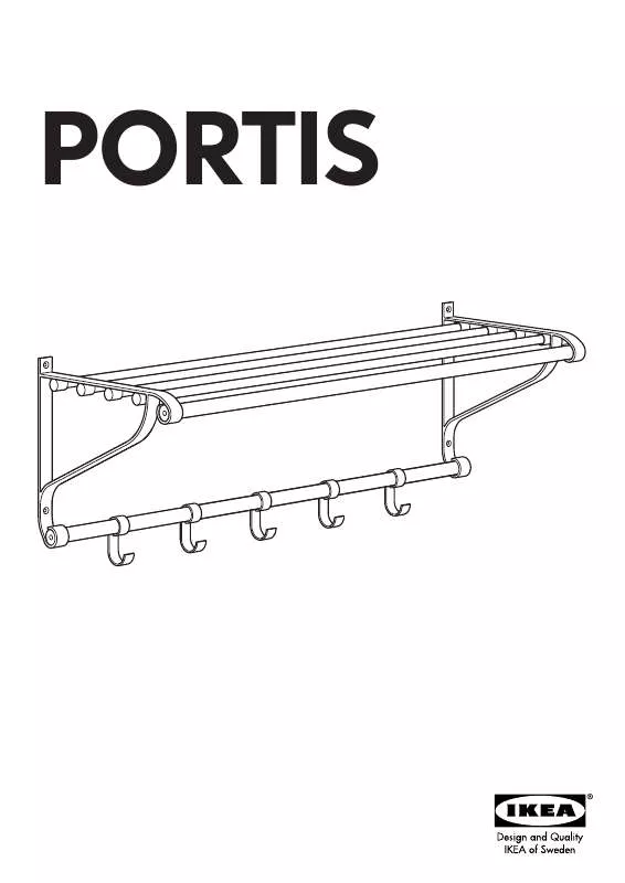 Mode d'emploi IKEA PORTIS HAT RACK 35 3/8