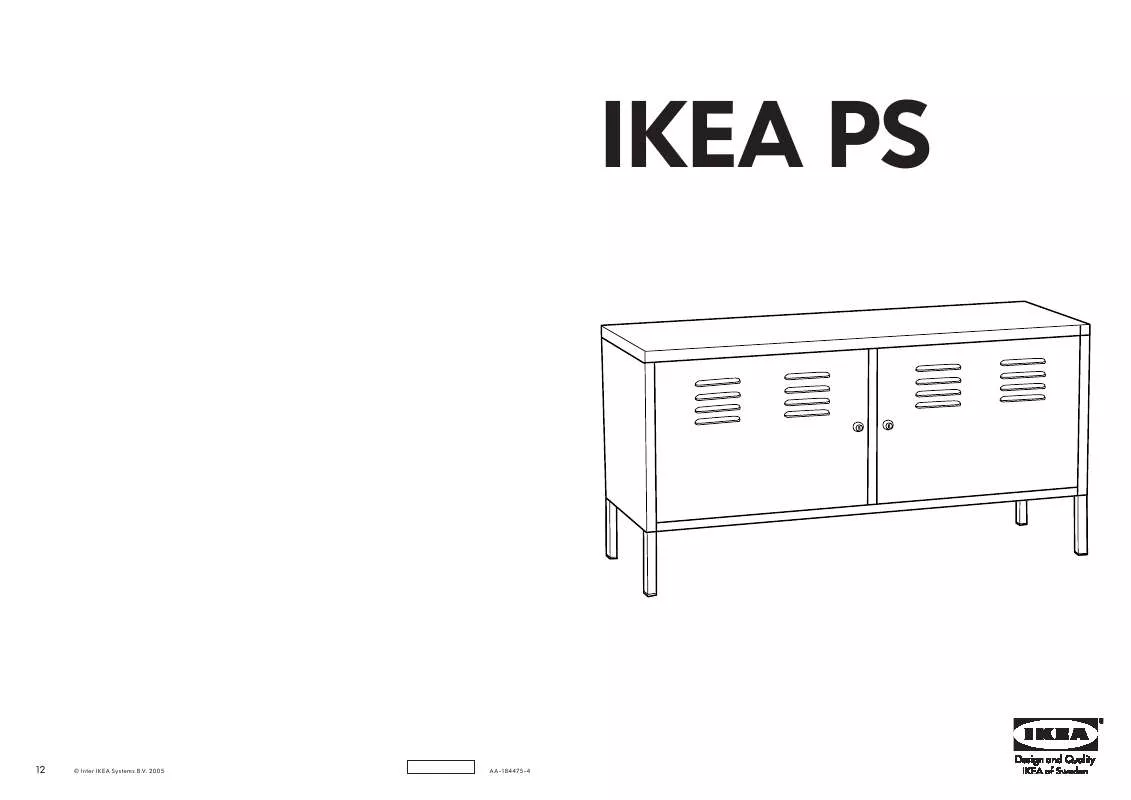 Mode d'emploi IKEA PS CABINET 46 7/8X24 3/4