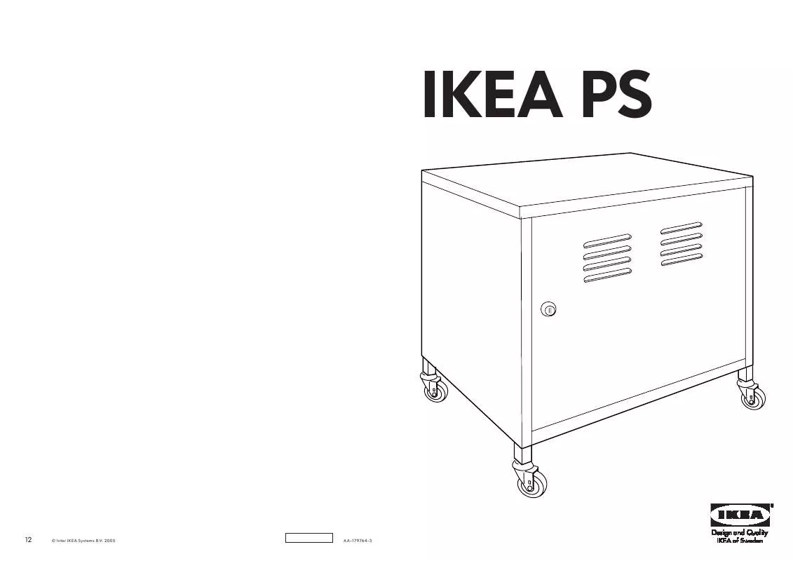 Mode d'emploi IKEA PS CABINET W/CASTERS 23 5/8X19 5/8