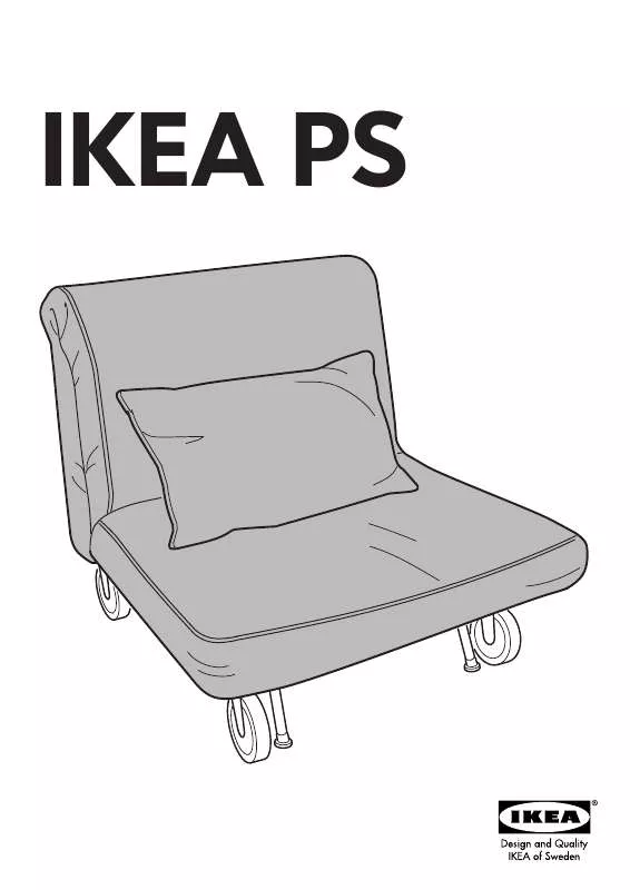 Mode d'emploi IKEA PS CHAIR BED COVER