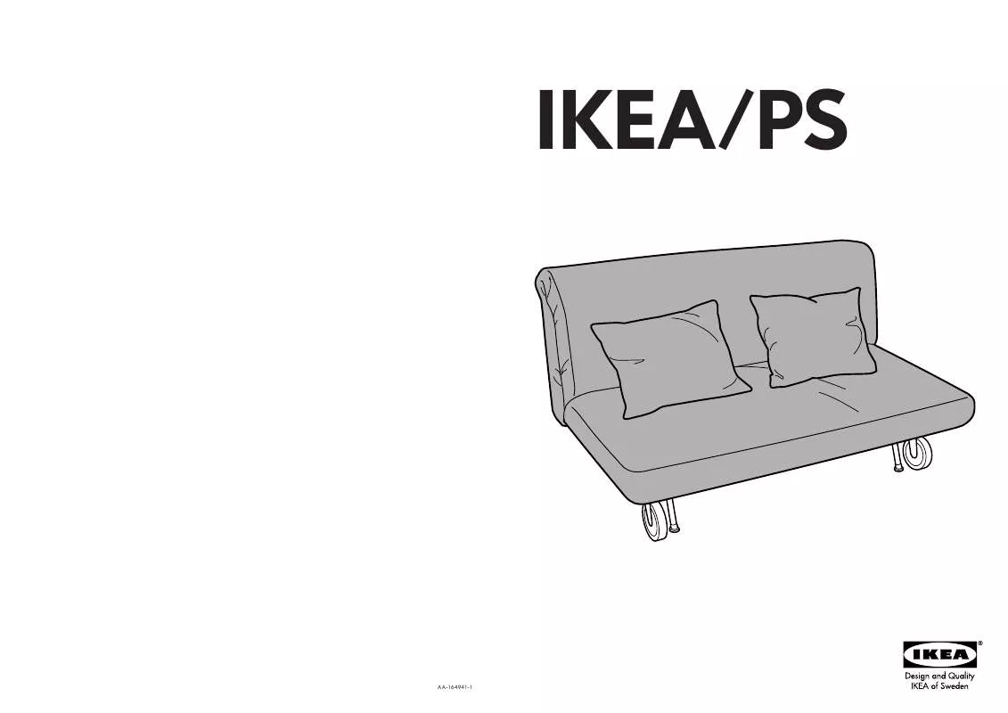 Mode d'emploi IKEA PS LOVESEAT SOFABED COVER