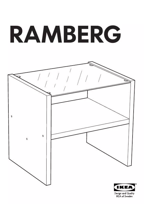Mode d'emploi IKEA RAMBERG BEDSIDE TABLE 18X14