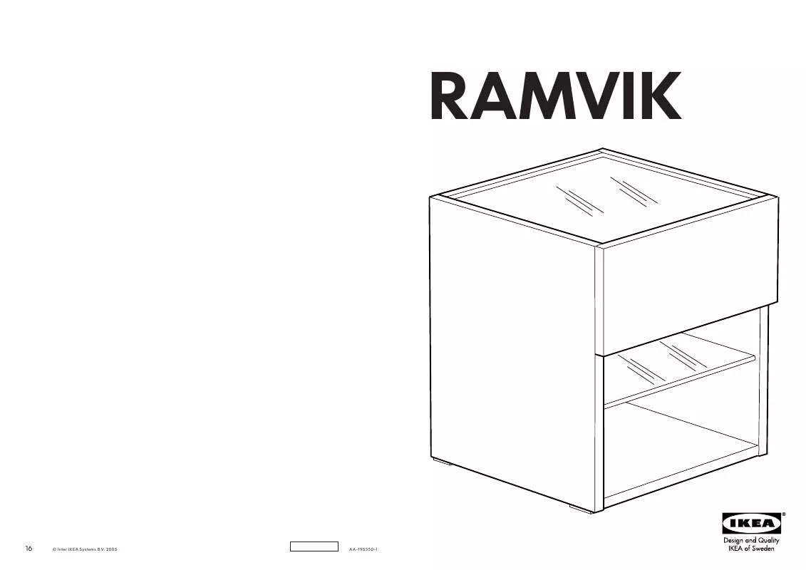 Mode d'emploi IKEA RAMVIK SIDE TABLE W/ DRAWER 17X18