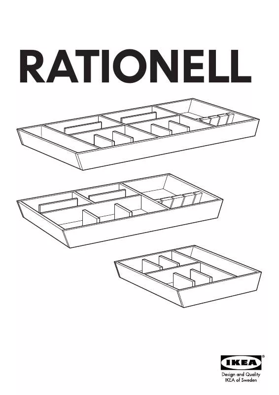 Mode d'emploi IKEA RATIONELL CUTLERY TRAY 18